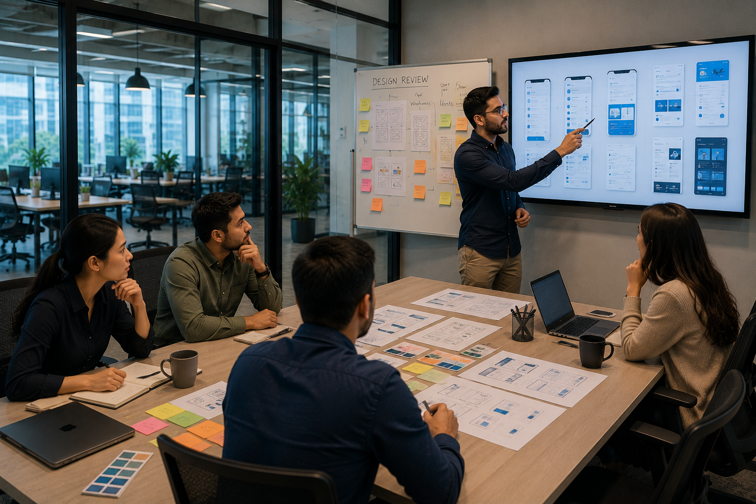 Product design review with stakeholders