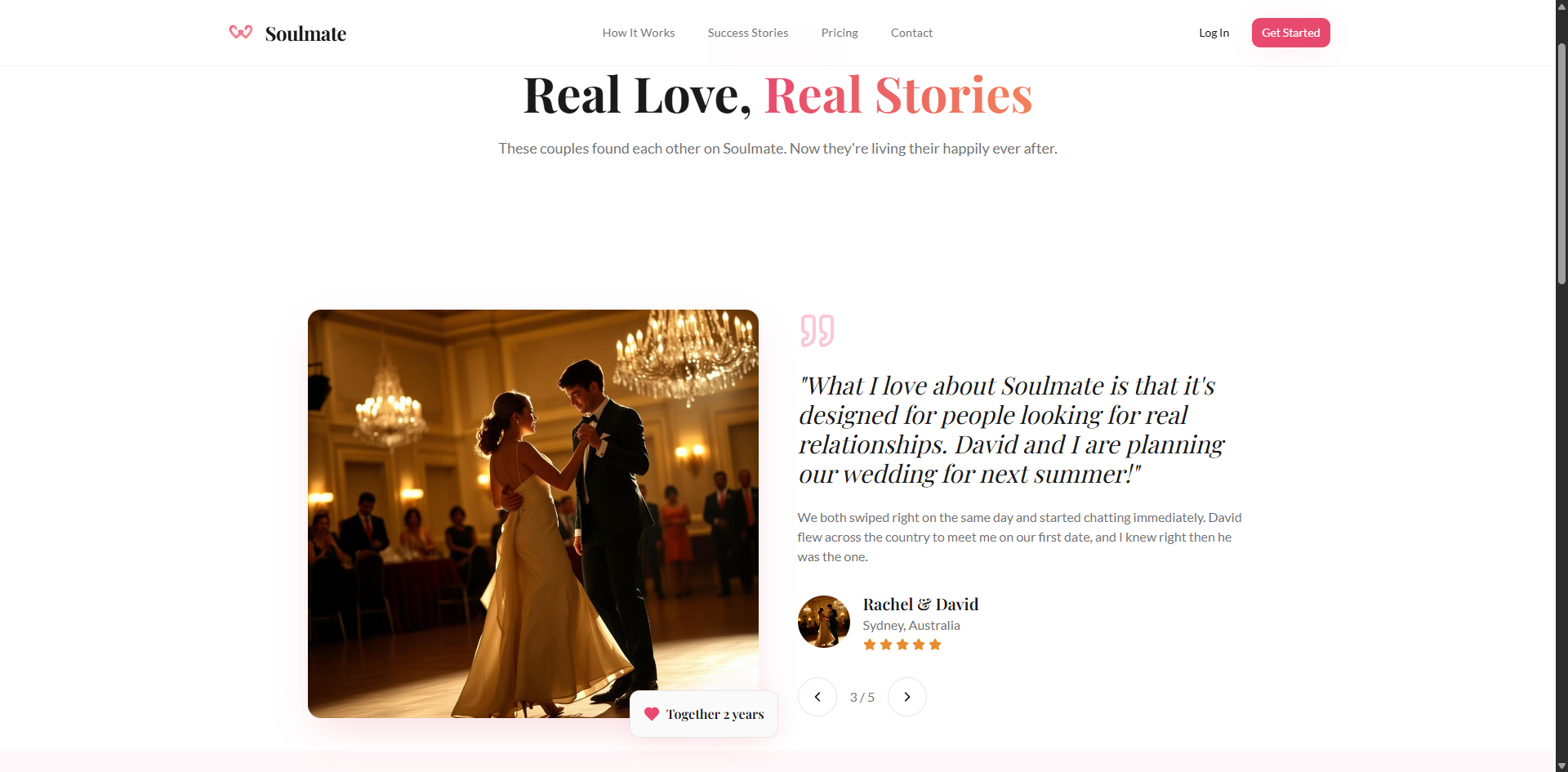 Dating Web App screenshot 1