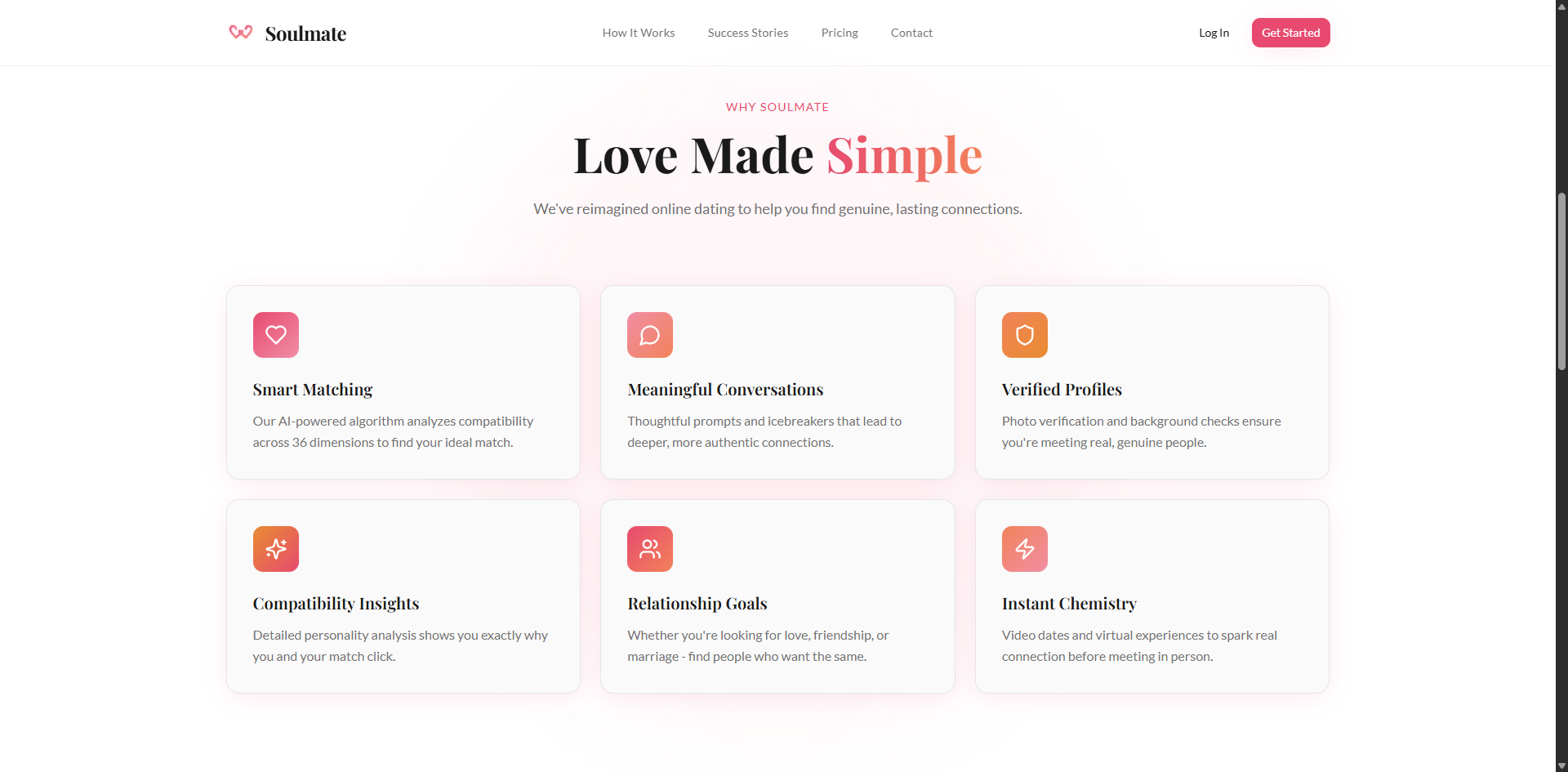 Dating Web App screenshot 4
