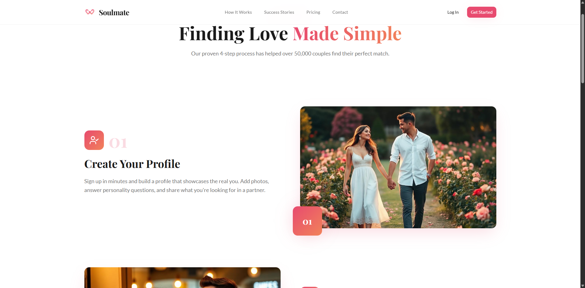 Dating Web App screenshot 6