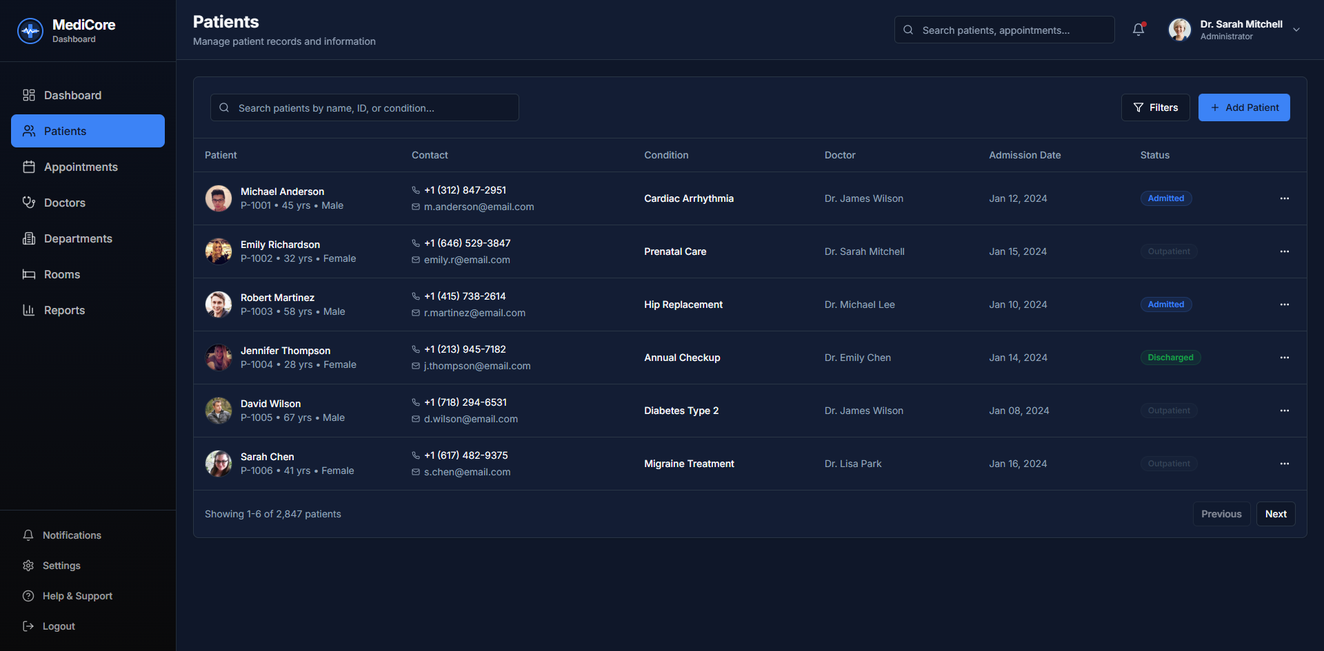 Healthcare Management System screenshot 2