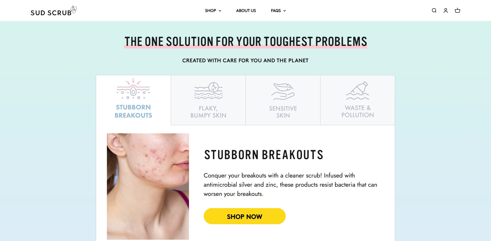 Sustainable Personal Care Segment Shopify Store screenshot 2